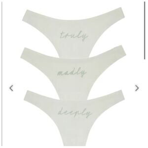 We Are Hah, Bridal Thong 3 Pack, NWT, Size: XS